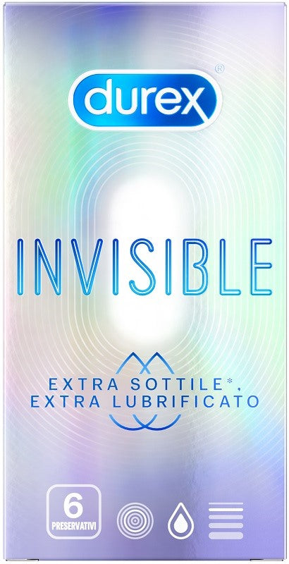 reckitt benckiser durex invisible extra lubrificato 6 pezzi durex ean 8056860820106