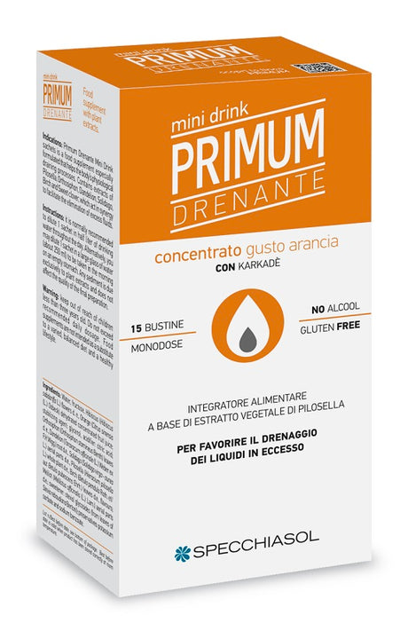 specchiasol named primum drenante minidrink arancia 15 stick da 10 ml primum ean 8002738866332