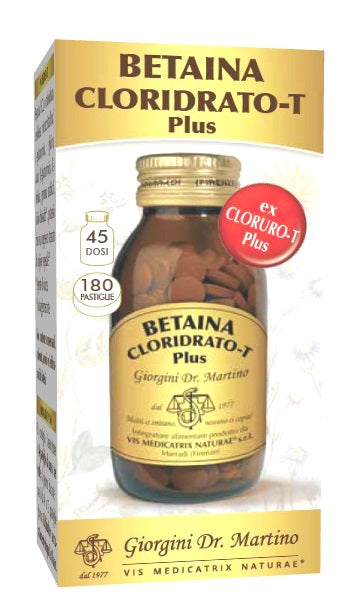 giorgini ser vis betaina cloridrato t plus 180 pastiglie ean 8058045121275