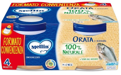 mellin mellin omogeneizzato orata 4x80 g mellin ean 5900852022081