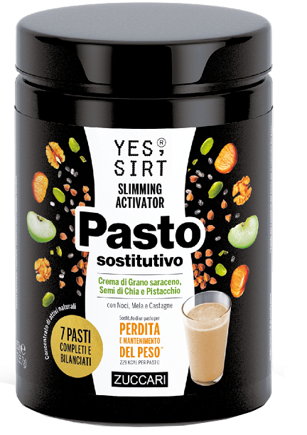 zuccari yes sirt pasto sostitutivo grano saraceno chia pistacchio 7x357 g ean 8026380300105