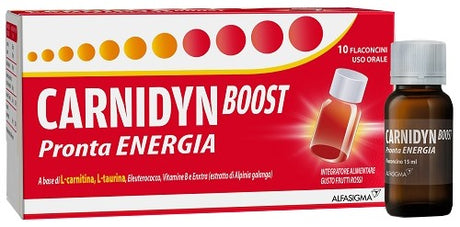 alfasigma chc carnidyn boost 10 flaconcini carnidyn ean 8020030150805