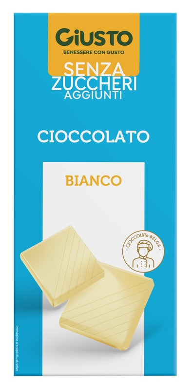 contecom linea giusto giusto senza zucchero cioccolato bianco 85 g giusto ean 8058481482206