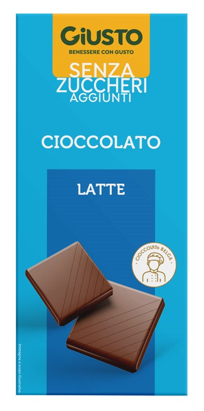 farmafood giusto senza zucchero tavoletta cioccolato latte 85 g giusto ean 8058481481742
