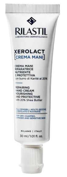 ganassini cosmetic rilastil xerolact crema mani nutriente e protettiva nuova formula 30 ml ean 8055510241216
