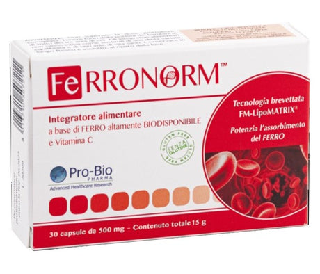 leading med ferronorm 30 capsule pro bio integra ean 8013710507211