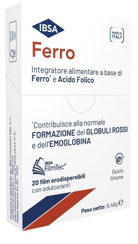ibsa farmaceutici ferro ibsa 20 film orodispersibili ibsa ean 8033638956151