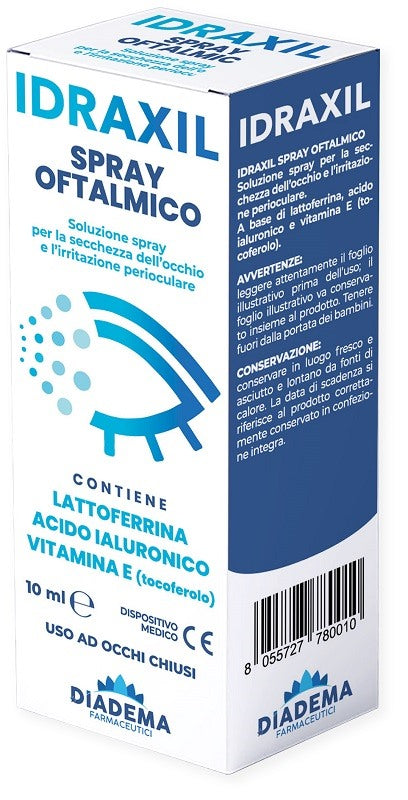 diadema farm spray oftalmico idraxil 10 ml ean 8055727780010