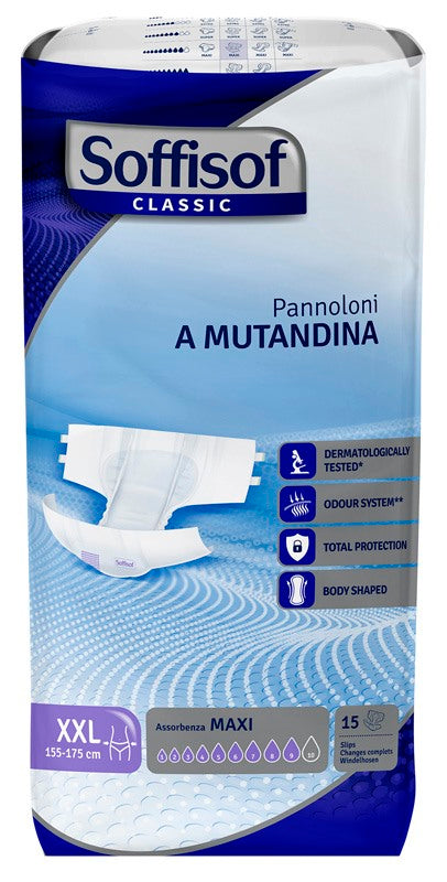 s i l c pannolino mutandina maxi xxl classic soffisof 15 pezzi soffisof ean 8007300011080