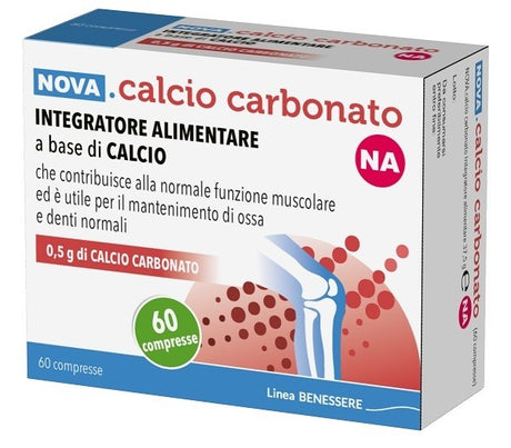 nova argentia nova calcio carbonato na 05g 60 compresse ean 8056471911316