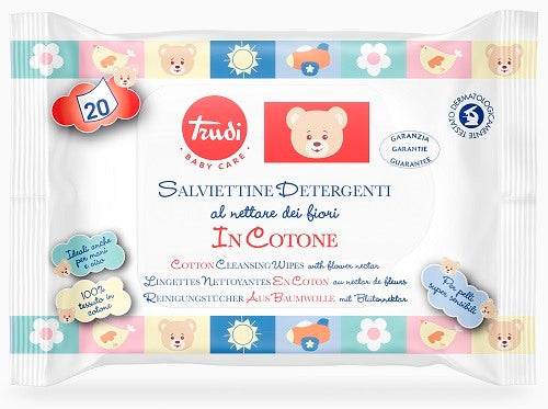 silc trudi trudi baby care salviette cotone 20 pezzi ean 8007300005874