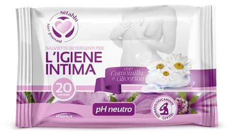 seta blu setablu salviette intime 20 pezzi con camomilla setablu ean 8057502402506