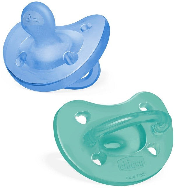 artsana chicco chicco gommotto silicone azzurro 16 36 mesi 2 pezzi chicco ean 8058664175406