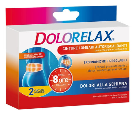 euritalia cintura lombare autoriscaldante dolorelax 2 pezzi dolorelax ean 8017331096772