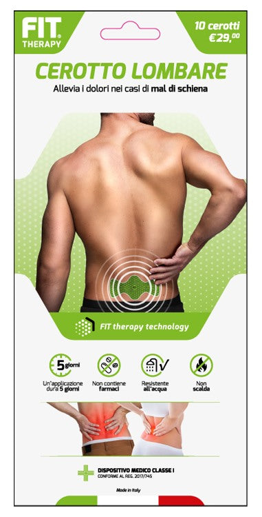 of course italia fit therapy cerotto lombare 10 pezzi ean 8051277674052
