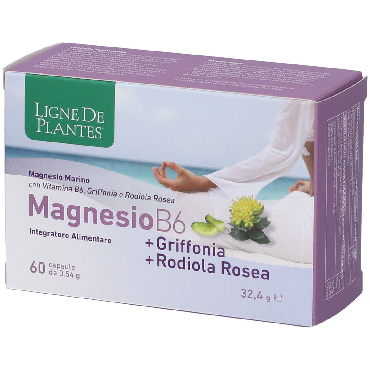 Magnesium B6 + Griffonia + Rhodiola 60 Capsules Ligne De Plantes