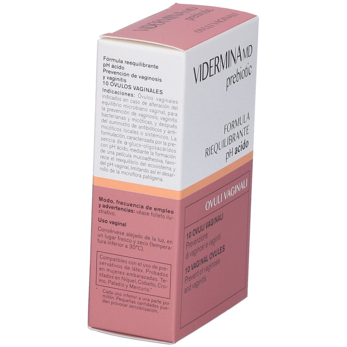 Vidermina Prebiotic Ovuli Vaginali 10 Pezzi Vidermina