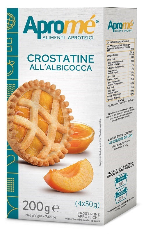 aprome aprome crostatine albicocca 4 pezzi da 50 g aprome ean 8028169208923