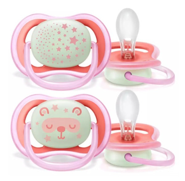 avent avent succhietti ultra air night 6 18m femmina 2 pezzi avent ean 8710103901822