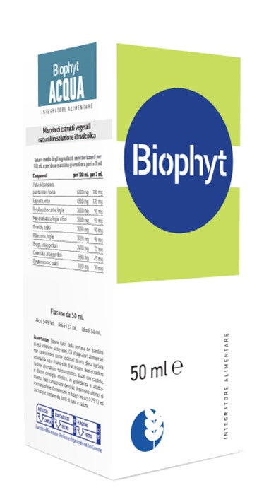 biogroup societa benefit biophyt acqua 50 ml soluzione idroalcolica biogroup