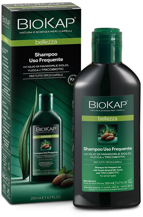 biokap biokap bellezza shampoo uso frequente con tricobiotic 200 ml biokap ean 8030243040497