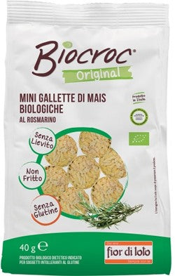 biotobio biocroc mini gallette di mais rosmarino bio 40 g biotobio ean 8016323012431