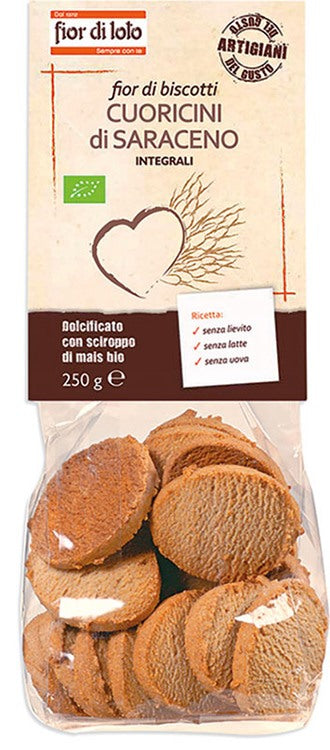 biotobio fior di loto cuoricini di grano saraceno integrale 250 g biotobio ean 8016323045354
