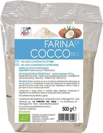 biotobio fsc farina di cocco bio ad alto contenuto di fibra 500 g biotobio ean 8017977034596