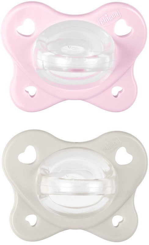 chicco artsana chicco dual soft succhietto rosa 2 6 mesi 2 pezzi chicco ean 8058664175413