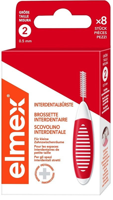 colgate palmolive commerc elmex interdental brush red 05mm 8 pezzi elmex ean 8718951387102