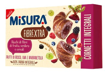 colussi misura cornetti fibre extra viola frutti di bosco uva e barbabietola 300 g misura ean 8002590060916