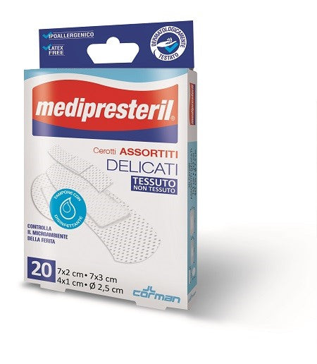 corman cerotto per dita medipresteril delicato tnt 75x5cm 6 pezzi medi presteril ean 8016867001014