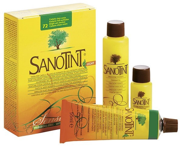cosval sanotint light tintura per capelli numero 72 castano chiaro cenere tubo in astuccio di cartone 125 ml sanotint ean 8021685200020
