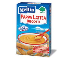 danone nutricia soc ben mellin pappa latte biscotti 250 g nuovo formato mellin ean 8000050537602