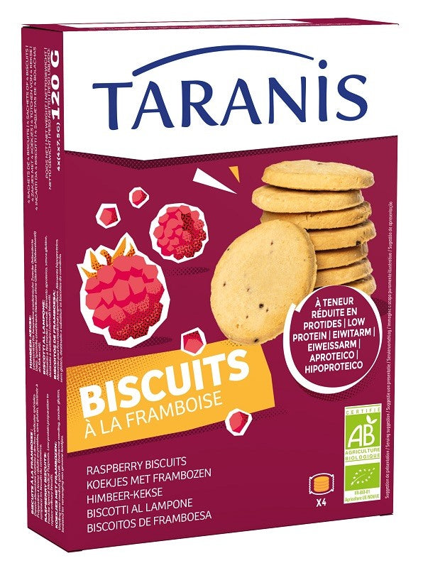 dmf dietetic metabolic food taranis biscotti frollini al lampone 120 g taranis ean 3551101982438