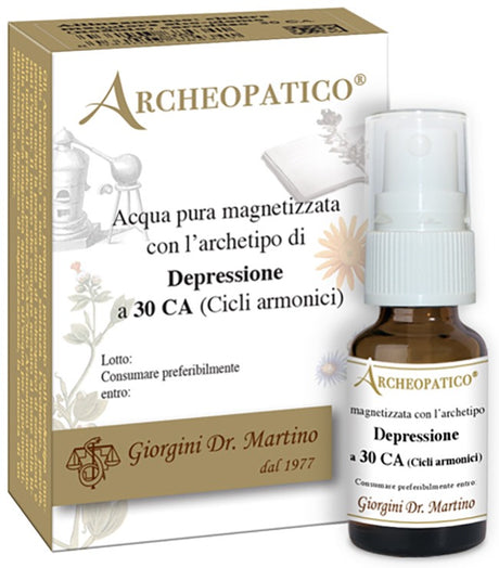 dr giorgini ser vis archeopatico acqua pura magnetizzata con archetipo depressione a 30 cicli armonici 10 ml giorgini ean 8034003687885