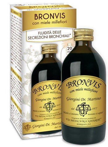 dr giorgini ser vis bronvis con miele millefiori 200 ml giorgini ean 8056364773410