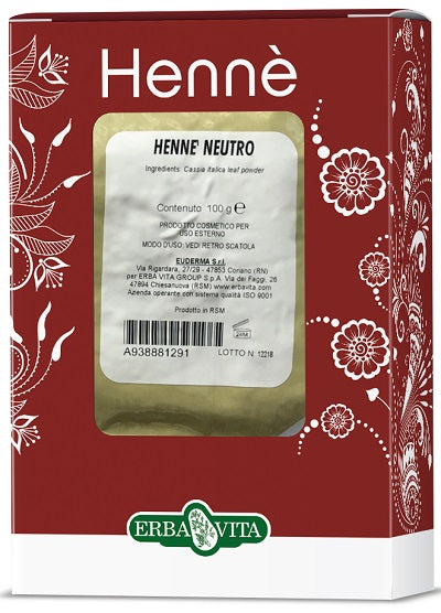 erba vita group henne colorante capelli neutro 100 g erba vita ean 0767787925802