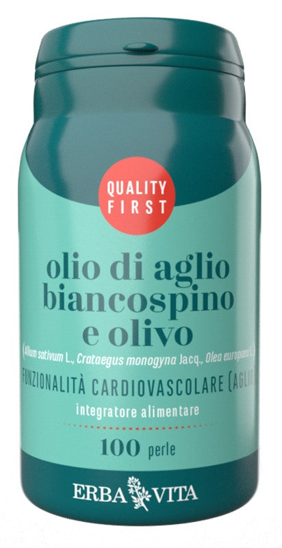 erba vita group olio di aglio biancospino e olivo 100 perle erba vita ean 0767787927554