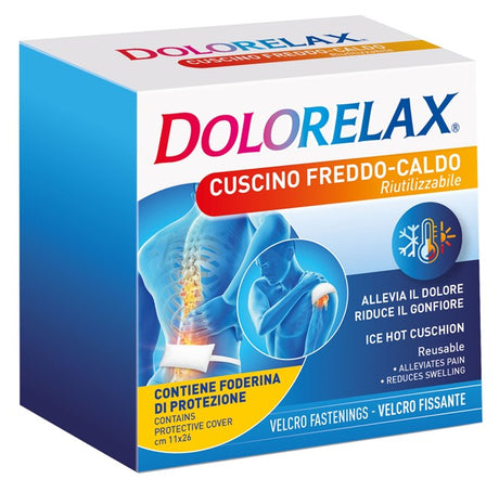 euritalia pharma div coswell dolorelax ice hot cuscino riutilizzabile con velcro fissante 11x26 cm dolorelax ean 8017045007316