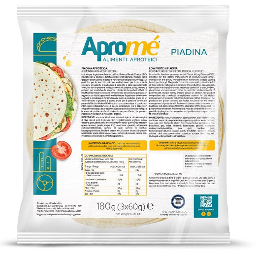 eurospital aprome piadina 180 g aprome ean 8028169208503
