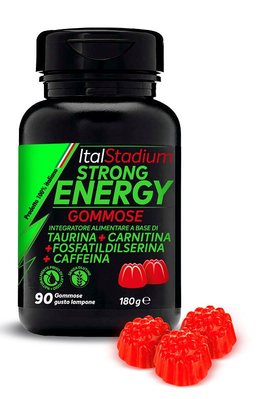falqui prodotti farmac italstadium strong energy lampone 90 gommose italstadium ean 8002682901424