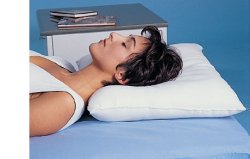 farmacare cuscino cervicale cervisan antiallergico con imbottitura siliconata sia la fodera traspirante che la sagoma sono antiallergiche antibatteriche e antimicotiche farmacare