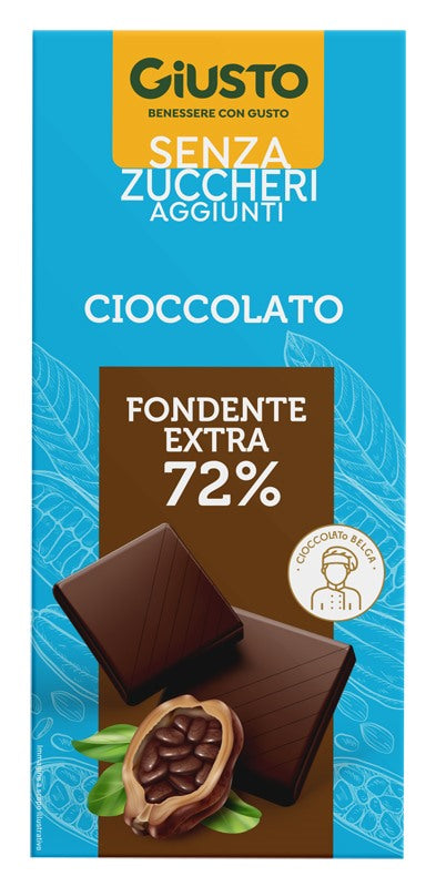 farmafood giusto senza zucchero tavoletta extra fondente 85 g giusto ean 8058481481759