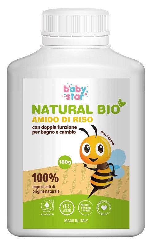 farvima medicinali spa babystar amido di riso natural bio 180 g babystar ean 8032649459538
