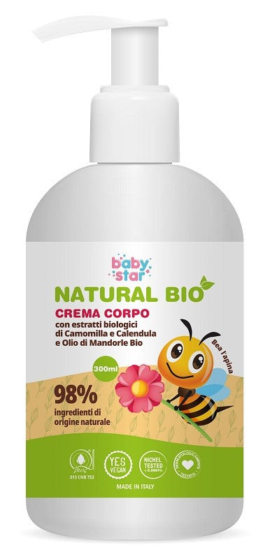 farvima medicinali spa babystar crema corpo natural bio 300 ml babystar ean 8032649459552