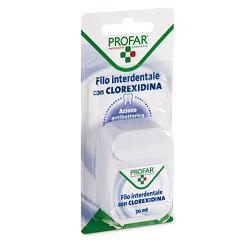 federfarma co filo interdentale con clorexidina 50 m profar profar