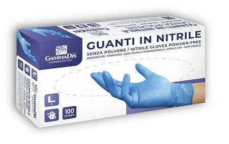 gammadis farmaceutici guanti nitrile senza polvere small 100 pezzi gammadis ean 8053470800153