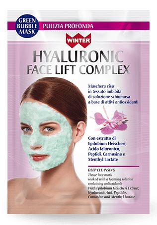 gdp general dietet pharma winter hyaluronic face lift complex maschera viso bubble pulizia profonda 23 ml ean 8057742222339