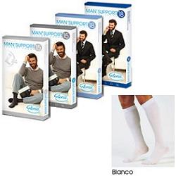 gloria med man support 18 cotone gambaletto 18 bianco 5 gloria